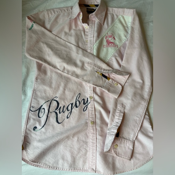 Ralph Lauren Tops - Ralph Lauren Light Pink Rugby Shirt